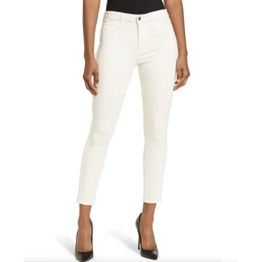 NWTD L’Agence Size 30 Margot High Rise Skinny Jeans w/Velvet Tuxedo Side Stripe